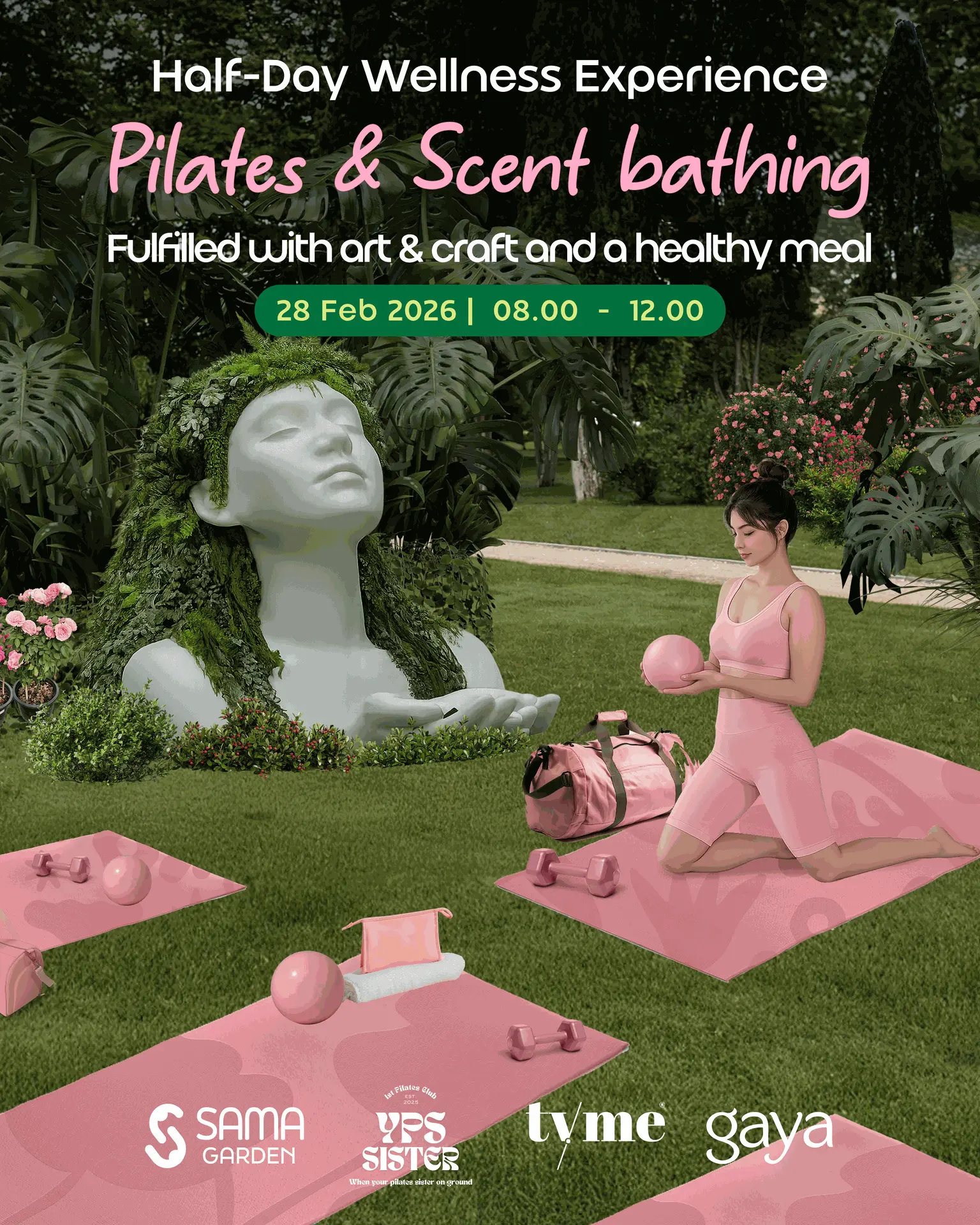 Half-Day Wellness Experience: Pilates & Scent Bathing ณ SAMA Garden | UBCII